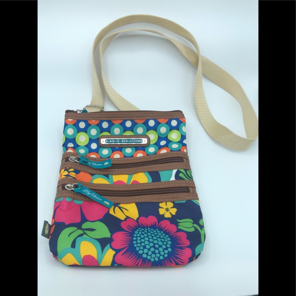 Lily Bloom Crossbody Bag flower design